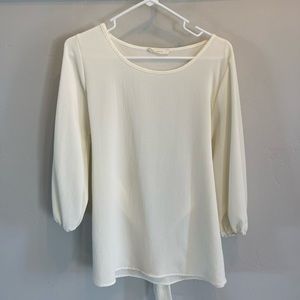 Elegant Cream Women's Top